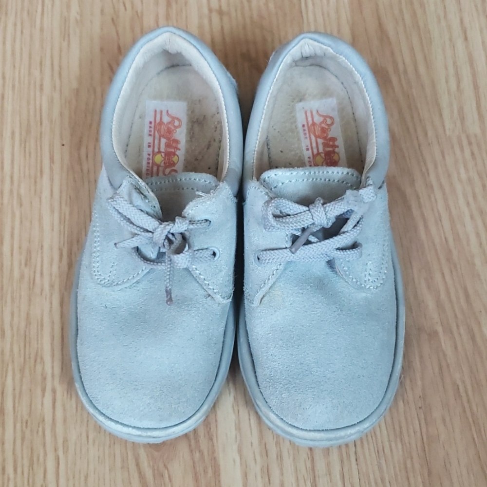 100% Leather Upper & Lining Suede Toddler European Shoes Size 9